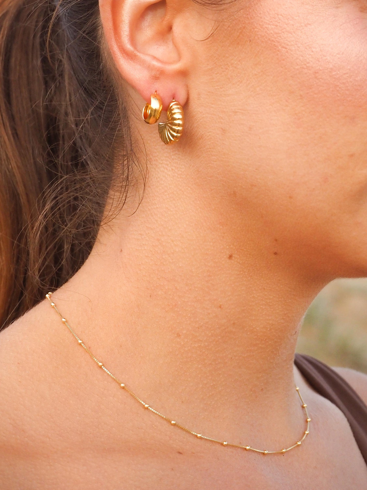 18K Gold Plated Satellite Choker