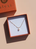 18K Gold Pearl Necklace Satellite Tarnish-Resistant Waterproof