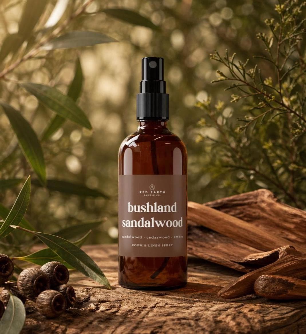 Red Earth Candle Co. Bushland Sandalwood Room & Linen Spray | 100ml