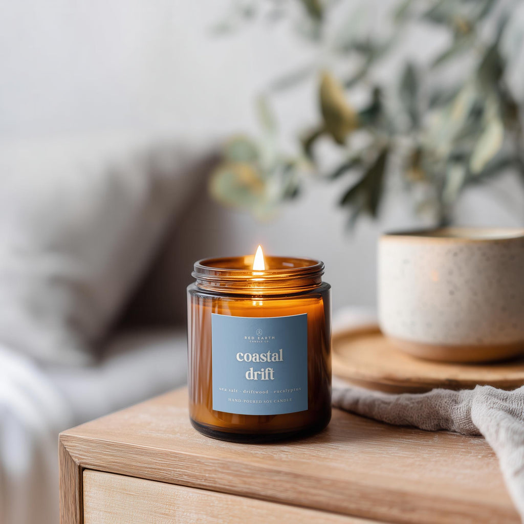 Red Earth Candle Co. Coastal Drift Soy Candle | 40+hrs