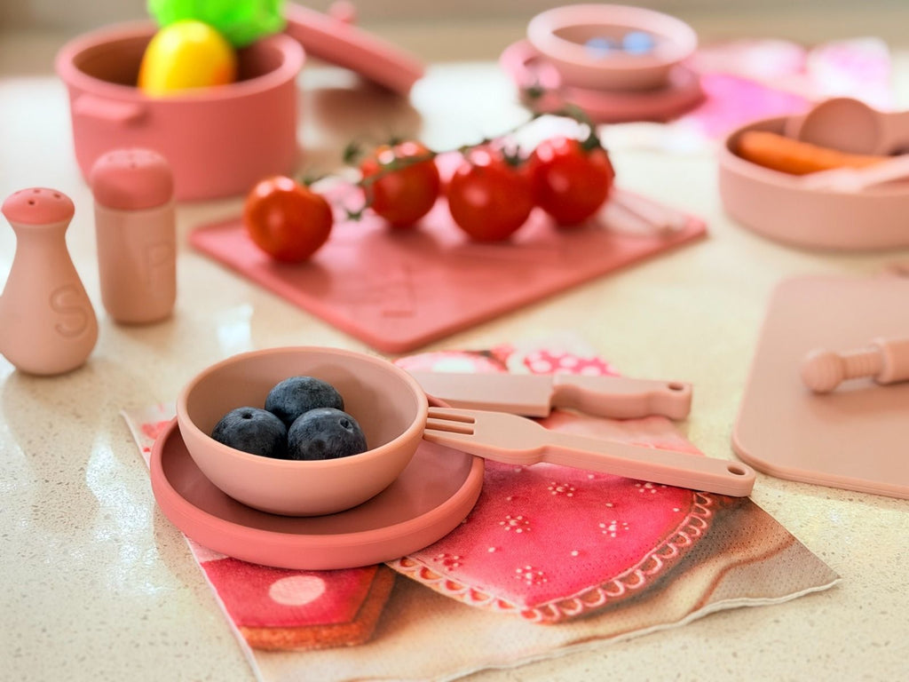 Pink Silicone Kitchen Set