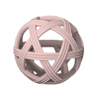 Emotion & Kids Sensory Teething Ball - Weave Design - Dusty Pink