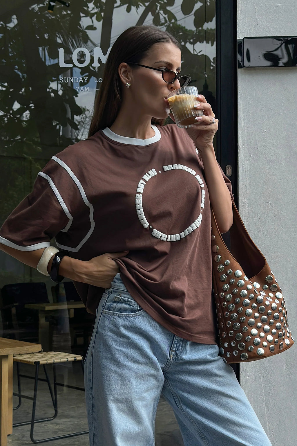 Racer Club Tee - Chocolate
