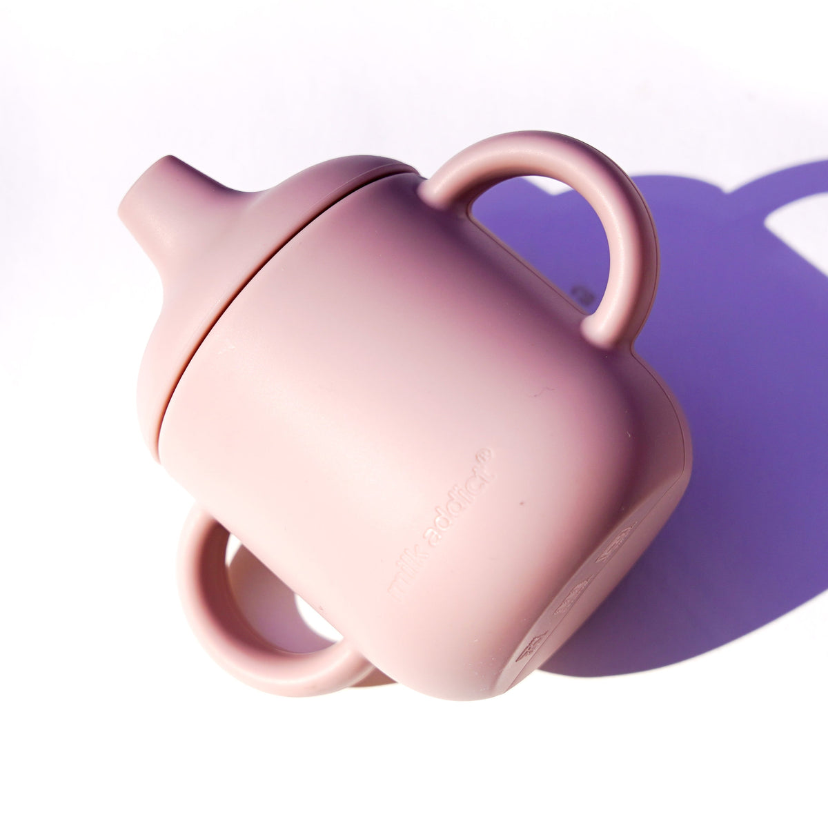 Milk Addict Silicone First Handled Sippy Cup
