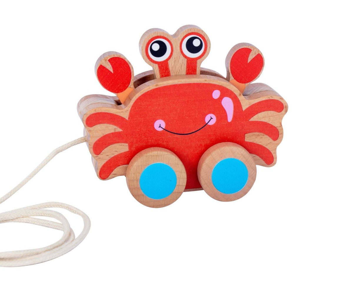 Wooden Pull-Along Crab