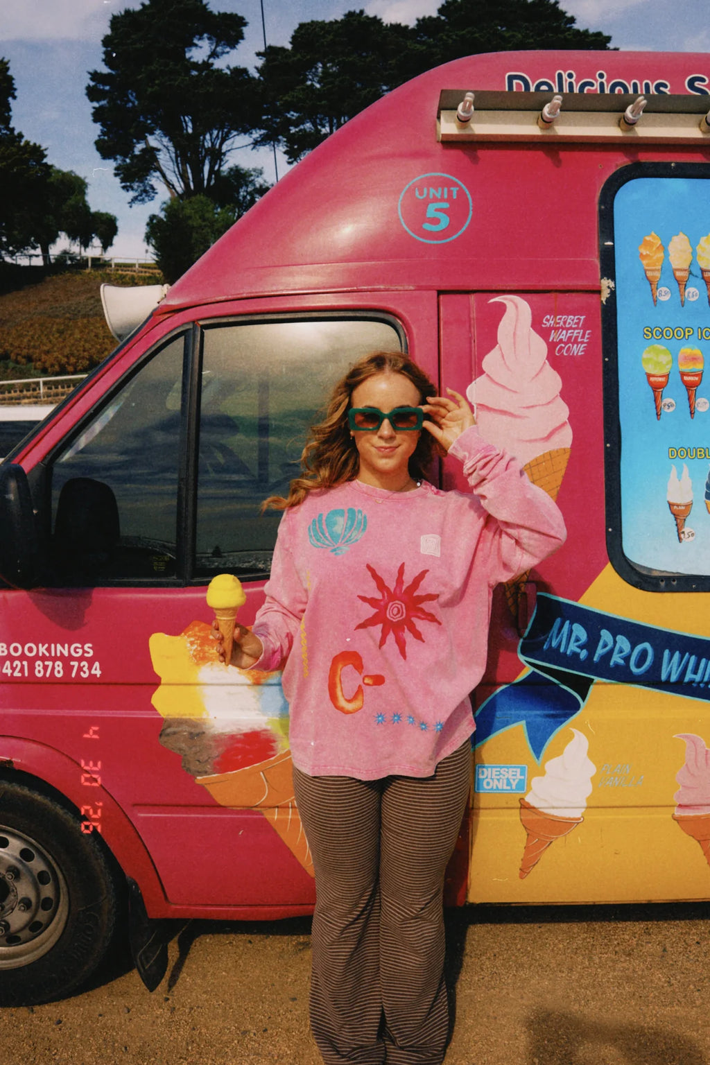 Zamimi Swell Long Sleeve in pink, front view